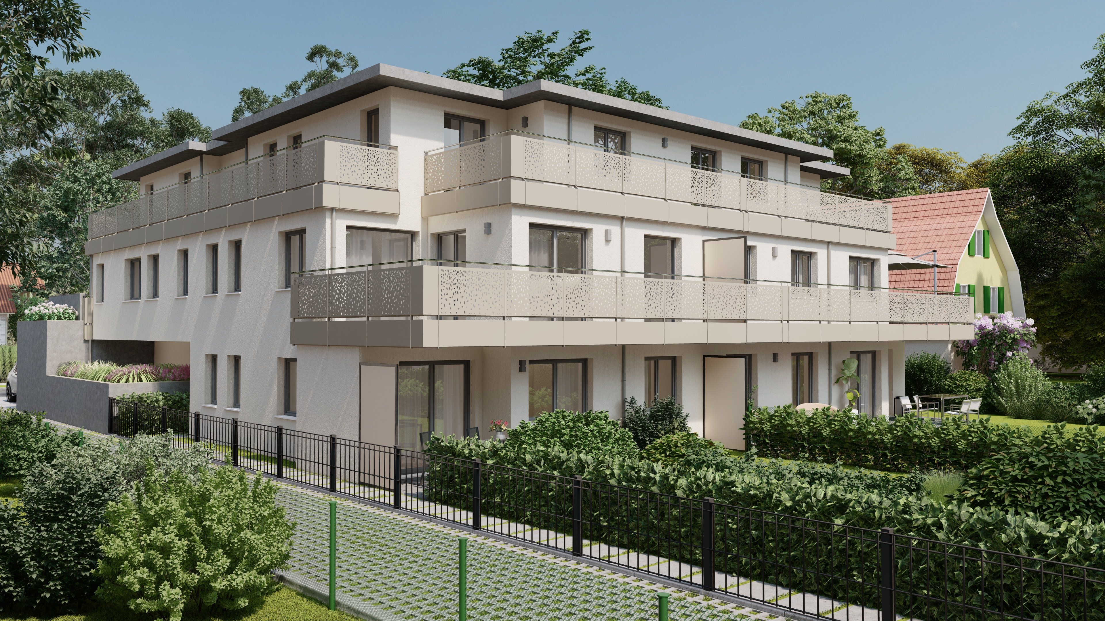 4-Zimmer-Wohnung bei Allee 93 in München-Pasing (Visualisierung)